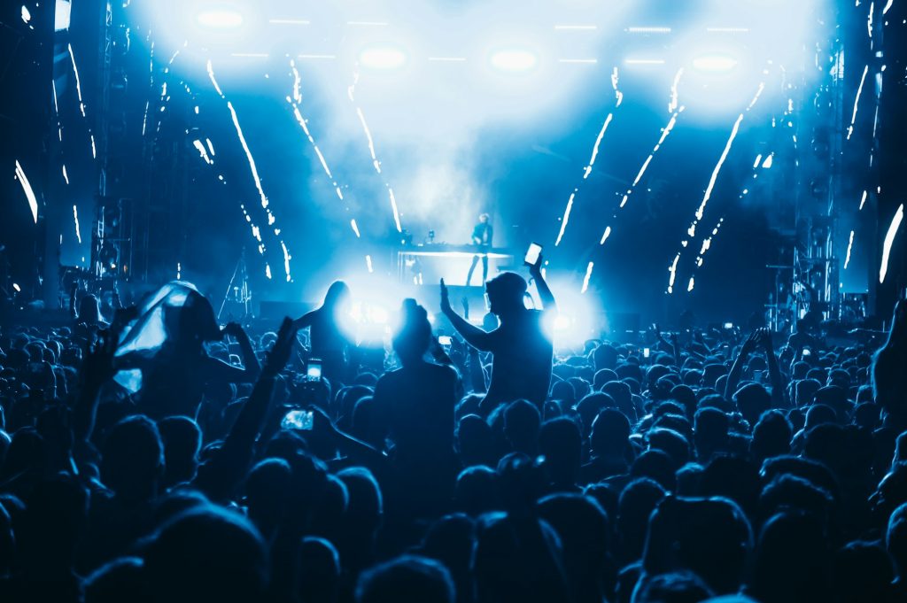 Concert crowd on a music concert